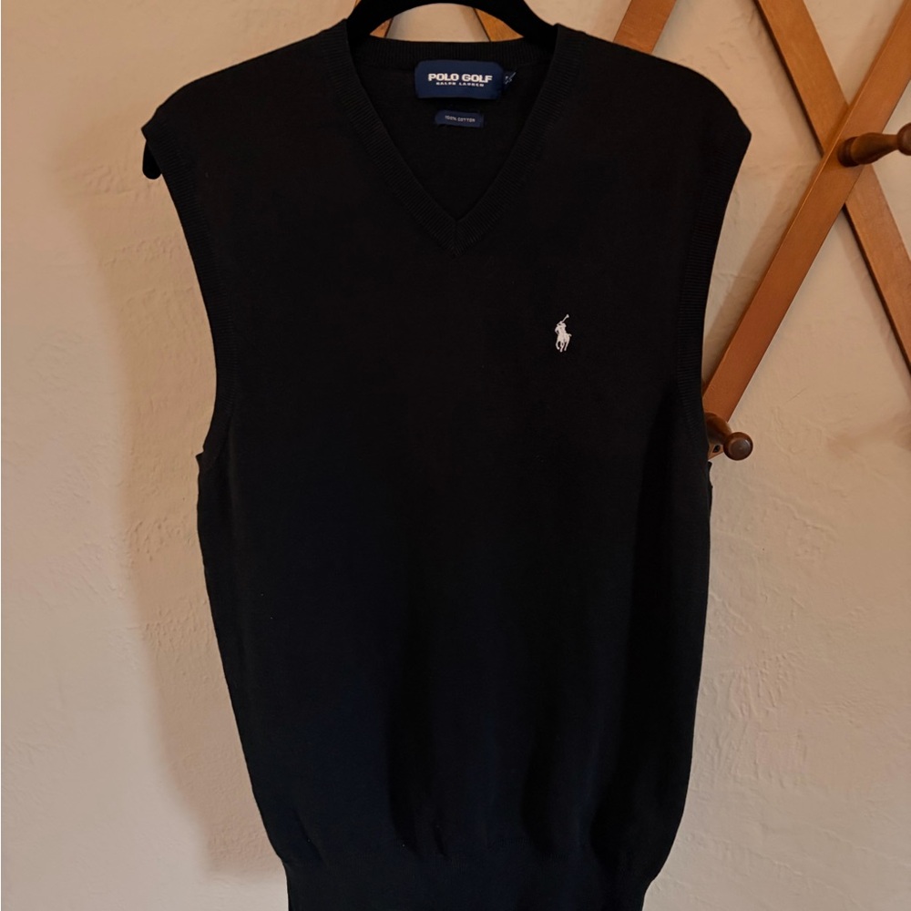 Polo Golf Ralph Lauren Men's Black Sweater Vest
